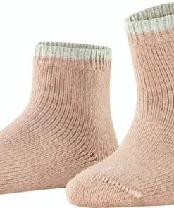 FALKE Cosy Plush Korte Sokken Versterkte Sloffsokken Zonder Patroon Ademend Zacht Verwarmend Met Pluche Wol Alpaca Roze Dames Sokken - Maat 35-38