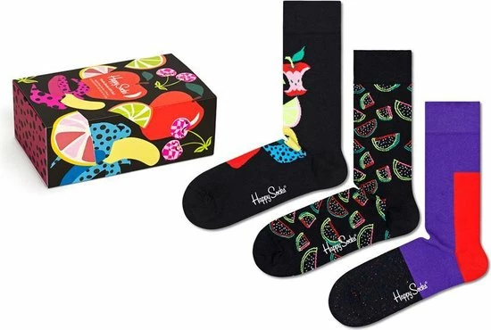 Happy Socks Fruits Giftbox 3P Multi - 36-40 1 Happy Socks Fruits Giftbox 3P Multi - 36-40
