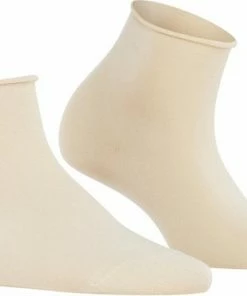 FALKE Randloos Sokje Cotton Touch (47539) - Cream - Maat 35-38 -beenmode Verkoop 550x374 1