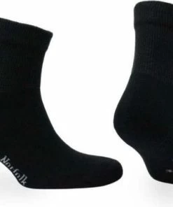 Norfolk - Dagelijks - 2 Paar - Stretch+ Extra Wijde - Diabetes En Oedeemvriendelijke Katoenen Enkelsokken - Lima - Zwart - 39-42