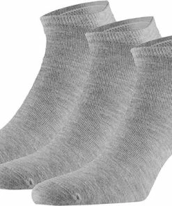 Apollo | Bamboe Sneakersokken Basic | Licht Grijs | Maat 43/46 | Naadloze Sokken | Apollo | Bamboe Sneakersokken Heren