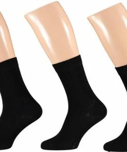 Apollo Bamboe Sokken 3 Paar - Zwart - Maat 39/42