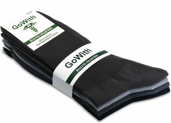 GoWith - Katoen Sokken - Diabetes Sokken - 4 Paar - Warme Sokken - Thermosokken - Huissokken - Sokken Heren - Dames Sokken - Cadeau Sokken - Maat 43-46 3 GoWith - Katoen Sokken - Diabetes Sokken - 4 Paar - Warme Sokken - Thermosokken - Huissokken - Sokken Heren - Dames Sokken - Cadeau Sokken - Maat 43-46 - Afbeelding 3