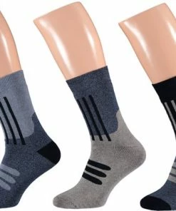 Badstof Sokken Casual | Multi Blauw | Maat 36/41 | 3-Pak | Sokken Dames | Warme Sokken Dames | Dikke Sokken Dames | Sokken Dames Maat 39 42 | Apollo