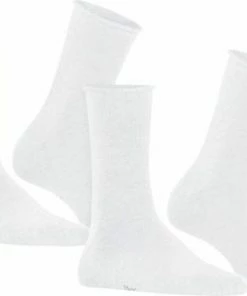 FALKE Happy 2-Pack Zacht Zonder Motief Versterkt Hoogwaardig Mid-rise Robuust Ademend Dekkend Set Katoen Multipack Wit Dames Sokken - Maat 35-38 18 FALKE Happy 2-Pack Zacht Zonder Motief Versterkt Hoogwaardig Mid-rise Robuust Ademend Dekkend Set Katoen Multipack Wit Dames Sokken - Maat 35-38 -beenmode Verkoop 550x404 2