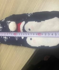 Merkloos Fleece Kerstsokken Voor Dames En Heren – One Size – Print A -beenmode Verkoop 550x412 6