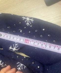 Merkloos Fleece Kerstsokken Voor Dames En Heren – One Size – Print A -beenmode Verkoop 550x412 7