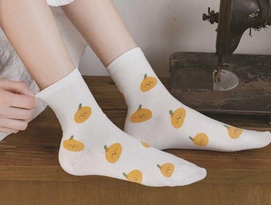 GrandSock Sokken Dames Wit - Print Ui - 35-40 1 GrandSock Sokken Dames Wit - Print Ui - 35-40