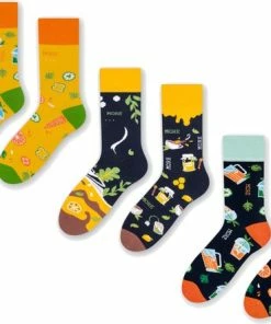 More Fashion - Dames Sokken - 39/42 - 3-Pack - Juice & Tea - MADE IN EU -beenmode Verkoop 550x442