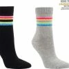 Merkloos THERMO Katoenen Sokken "REGENBOOG" - 2 Paar - Maat 39/42