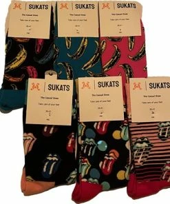 Sukats® The Casual Ones - 6 Paar - Maat 36-41 - Dames - Bananen En Lolly's - Mix - Happy Fun Colorful Socks - Vrolijke Sokken