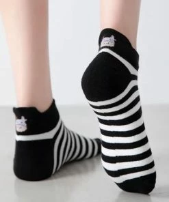 Merkloos Set Van 5 Paar Koeiensokken - Zwart-Wit - Enkelsokken Koe - Unisex - Multipack - Maat 36-41 -beenmode Verkoop 550x453