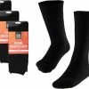 3x Heat Keeper Thermosokken Zwart - Maat 41-46