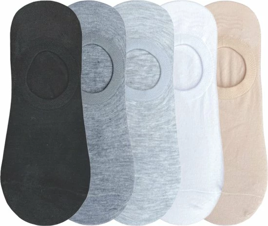 Merkloos Green-goose® 5 Paar Sneakersokken | Bamboe | Footies | Unisex | Anti Zweet | 43-46 | 100% Ecologisch | Anti Transpirant 4 Merkloos Green-goose® 5 Paar Sneakersokken | Bamboe | Footies | Unisex | Anti Zweet | 43-46 | 100% Ecologisch | Anti Transpirant - Afbeelding 4