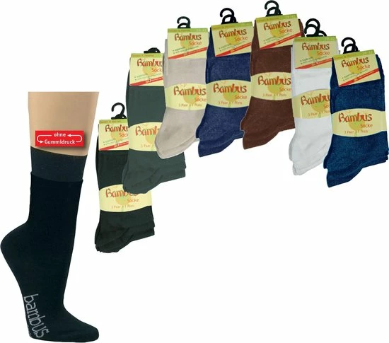 SOCKS4FUN Bamboe Sokken - 3 Paar - Wit - Normale Schachtlengte - Maat 43/46 1 SOCKS4FUN Bamboe Sokken - 3 Paar - Wit - Normale Schachtlengte - Maat 43/46