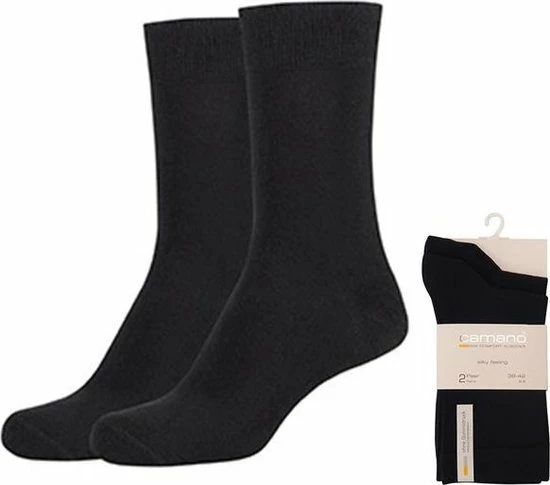 Camano Silky Feeling Sokken Unisex 39/42 Zwart 2 PACK Naadloos Zonder Knellende Elastiek 1 Camano Silky Feeling Sokken Unisex 39/42 Zwart 2 PACK Naadloos Zonder Knellende Elastiek