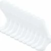 SQOTTON 10 Paar Sokken - Rib - 100% Katoen - Naadloos - Niet Knellende Sokken - Wit - Maat 47-50