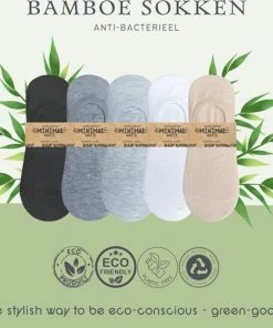 Merkloos Green-goose® 5 Paar Sneakersokken | Bamboe | Footies | Unisex | Anti Zweet | 43-46 | 100% Ecologisch | Anti Transpirant 8 Merkloos Green-goose® 5 Paar Sneakersokken | Bamboe | Footies | Unisex | Anti Zweet | 43-46 | 100% Ecologisch | Anti Transpirant -beenmode Verkoop 550x501 3