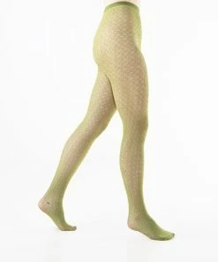 Peppery Panty - SALE - 2 Paar - Duurzame Dames Panty's - Sea Shells - Black/Zwart + Natural Green/Groen -beenmode Verkoop 550x507 1