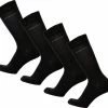 Bamboe Sokken | Anti-zweet Sokken | Naadloze Sokken | 4 Paar - Zwart | Maat: 35-38 | Merk: Bamboosa