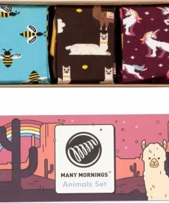 Many Mornings Gift Set (3-pack) - Animals Set - Unisex - Maat: 39-42