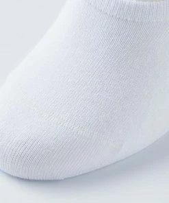 Merkloos Witte No Show Sneakersokken - Maat 43/46 - 6 Paar - Onzichtbare Sneakersokken - Naadloos - Anti-slip Hak - Heren -beenmode Verkoop 550x534 5