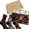 Sock My Feet - Grappige Sokken Dames - 3 Pack - Maat 39-42 - Sokken Giftbox - Funny Socks - Vrolijke Sokken - Dierenprint Sokken - Fashion Statement - Gekke Sokken - Grappige Cadeaus - Socks First.