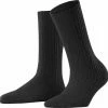 FALKE Cosy Wool Boot Dames Sokken - Grijs - Maat 35-38