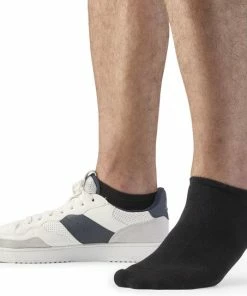 Merkloos Zwarte Enkelsokken - Maat 43/46 - 6 Paar - Naadloos - Katoen -beenmode Verkoop 550x543 1