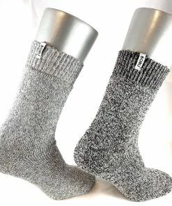 Boru Bamboo Wollen Sokken - Heren / Dames - Boru - Badstof - Multipack - 4 Paar - Grijs - 43-45