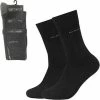 Camano Ca Soft 2 PACK Badstof Zool Unisex Zwart 43/46 Naadloos Zonder Knellende Boord