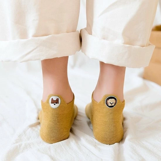 Jollysta Jolly Socks - 10 Paar Sneakersokken Dames - Grappige Sokken - Enkelsokken Dames - Funny Socks - Vrolijke Sokken - Leuke Sokken - Dieren Sokken - Maat 35-42 - Honden Sokken - Katten Sokken 42 Jollysta Jolly Socks - 10 Paar Sneakersokken Dames - Grappige Sokken - Enkelsokken Dames - Funny Socks - Vrolijke Sokken - Leuke Sokken - Dieren Sokken - Maat 35-42 - Honden Sokken - Katten Sokken - Afbeelding 42