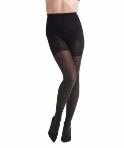 NOMI Bodywear NOMI Shapewear - Corrigerende Panty 90D High Waist Met Zilver Lurex - Zilver - Maat L