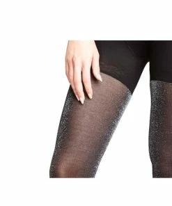 NOMI Bodywear NOMI Shapewear - Corrigerende Panty 90D High Waist Met Zilver Lurex - Zilver - Maat L -beenmode Verkoop 550x550 48