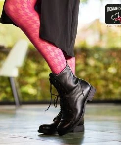 Bonnie Doon Houndstooth Panty 50 Denier Bruin Dames Maat L/XL- Pied De Poule - Print - Gladde Naden - Maximaal Draagcomfort - Houndstooth Tights - Chique Panty - Feestelijk - Donkerbruin - Bracken - BP221903.11 -beenmode Verkoop 550x550 51