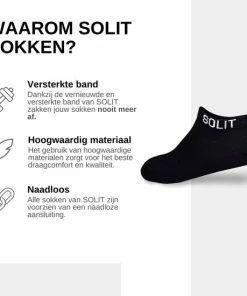 SOLIT Socks Enkelsokken Die Niet Afzakken - Maat 39-42 - Voor Dames En Heren - Naadloze Sokken - Sneakersokken Dames En Heren - Sokken -beenmode Verkoop 550x550 60