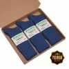 Tobeyz Premium Quality Bamboe Sokken 80% - 4 Paar - Kleur Blauw - Maat 43/46 - Damessokken - Herensokken