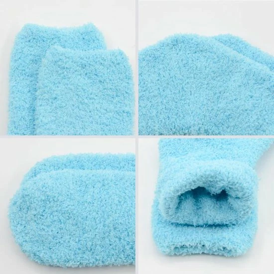 Binkie Socks 2 Paar Huissokken | Sokken Dames 37 42 | Huissokken Fluffy Blauw En Bruin | Slofsokken 3 Binkie Socks 2 Paar Huissokken | Sokken Dames 37 42 | Huissokken Fluffy Blauw En Bruin | Slofsokken - Afbeelding 3