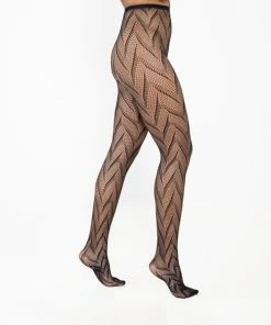 Peppery Panty - SALE - Duurzame Dames Panty's - Birds - Black - Zwart - S-M