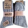 Homesocks Luxe Wollen Huissokken Bruin - Homeofsocks Uniseks Sokken Van Hoogwaardig Kwaliteit 4 Paar