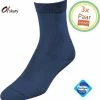 Merkloos Sokken Dames | 3 Paar Damessokken Blauw | Blauwe Damessokken | Anti-bacterieel Door Zwitserse Sanitized® | Maat 39-41