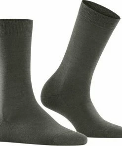FALKE Softmerino Dik Halfhoog Comfortabel Zonder Motief Zacht Winter Warm Ondoorzichtig Merinowol Katoen Groen Dames Sokken - Maat 39-40 -beenmode Verkoop 550x574 5