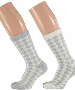 Apollo - Dames Bedsokken/huissokken 2-pak Grijs Maat 36-41 9 Apollo - Dames Bedsokken/huissokken 2-pak Grijs Maat 36-41 -beenmode Verkoop 550x576 2