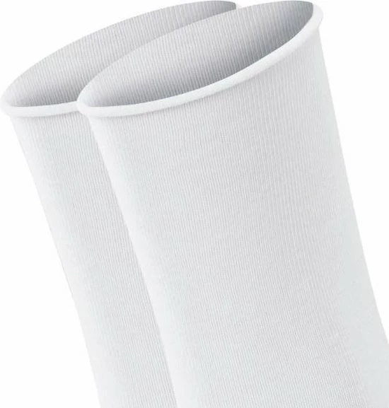 FALKE Happy 2-Pack Zacht Zonder Motief Versterkt Hoogwaardig Mid-rise Robuust Ademend Dekkend Set Katoen Multipack Wit Dames Sokken - Maat 35-38 5 FALKE Happy 2-Pack Zacht Zonder Motief Versterkt Hoogwaardig Mid-rise Robuust Ademend Dekkend Set Katoen Multipack Wit Dames Sokken - Maat 35-38 - Afbeelding 5