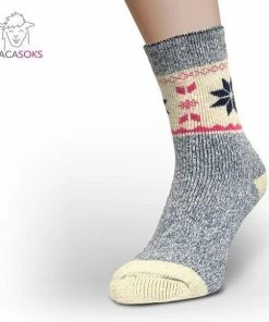 Merkloos AlpacaSoks Wollen Sokken SPHS12 Maat 39-42