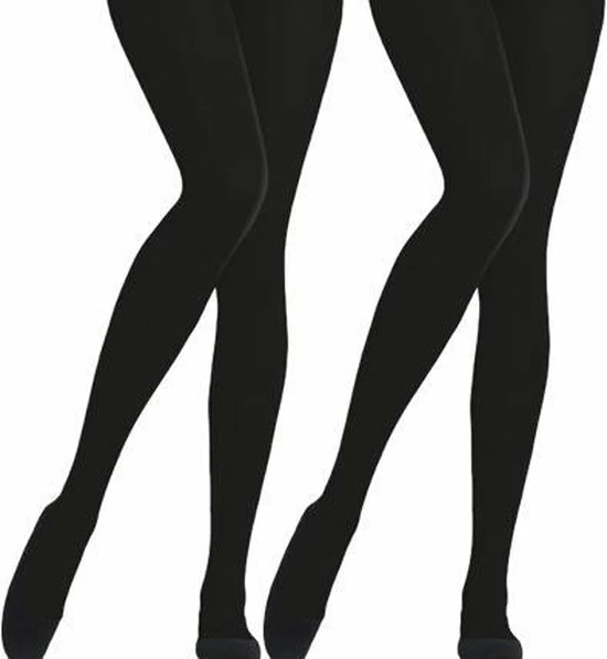 Bonanza Panty - 2-Pack - Blikdicht 60 Denier - Zwart - Maat S-M 1 Bonanza Panty - 2-Pack - Blikdicht 60 Denier - Zwart - Maat S-M