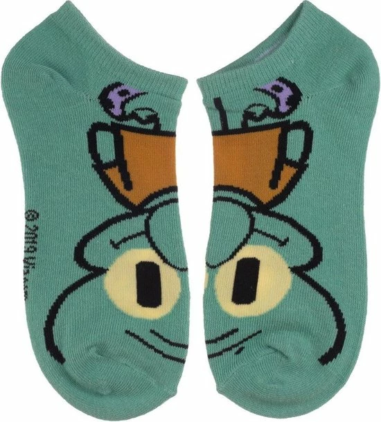 Difuzed Spongebob Squarepants Enkelsokken 3pack - Spongebob, Patrick, Octo - Nickelodeon 3 Difuzed Spongebob Squarepants Enkelsokken 3pack - Spongebob, Patrick, Octo - Nickelodeon - Afbeelding 3