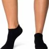 CADA EnkelSokken Dames Naadloos Katoen Zwart 39-42 Per 2 Paar