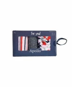 Apollo DAMES SOKKEN - GIFTBOX- MEERKLEURIG MET GLITTER - 3-PACK -beenmode Verkoop 550x612