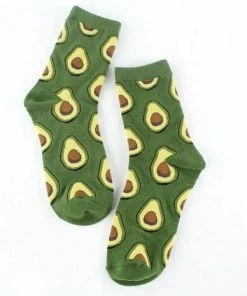 Merkloos Avocado Sokken-Groen-One Size-Uni Sex-cadeau